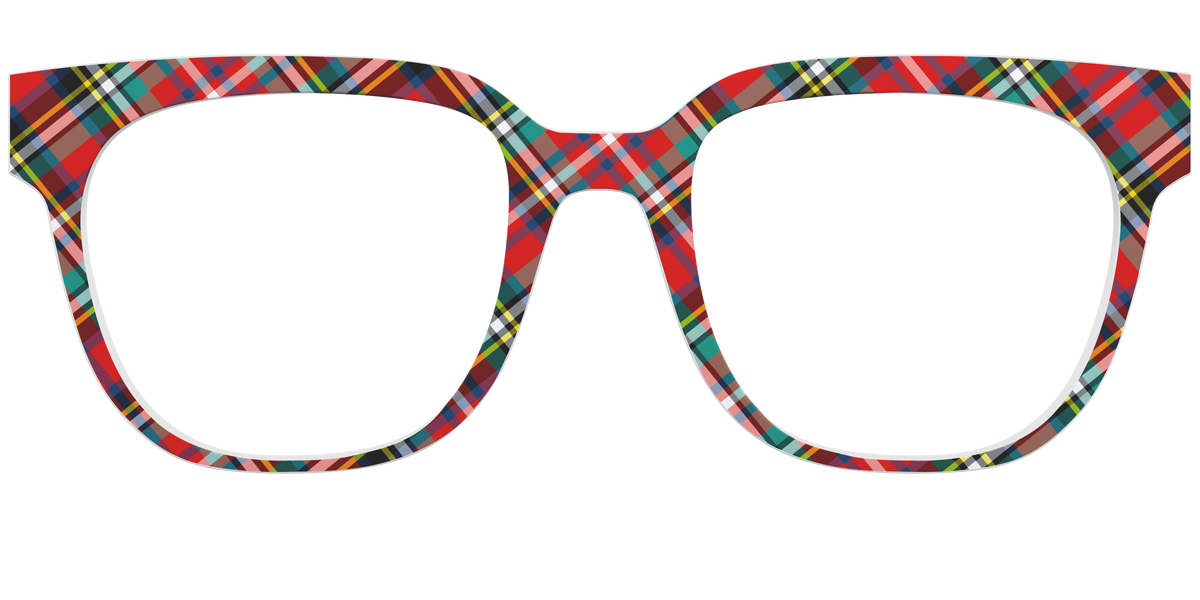 The Winter Plaid - Front Top Image - Pair Eyewear