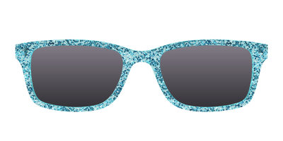 The Polarized Aquamarine Sparkle Sun Top - Front Top Thumbnail - Pair Eyewear