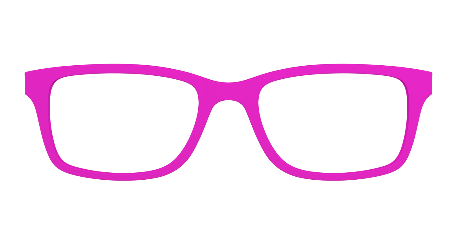 The Hot Pink - Front Top Image - Pair Eyewear