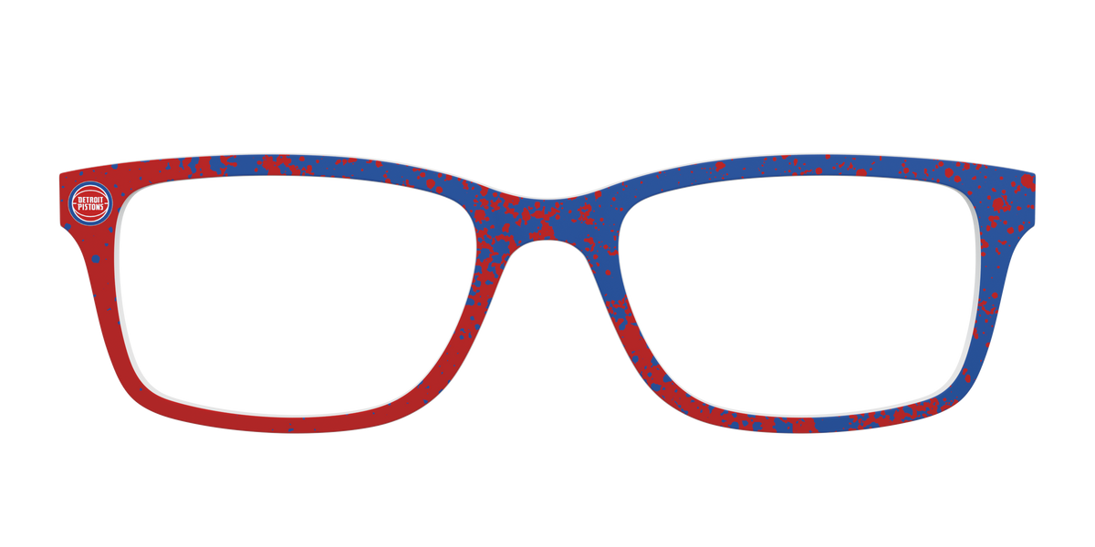 The Pistons Splatter - Front Top Image - Pair Eyewear