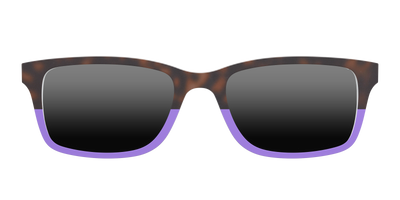 The Polarized Purple Tortoise Sun Top - Front Top Thumbnail - Pair Eyewear