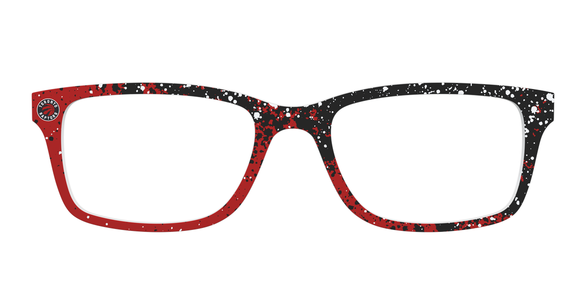 The Raptors Splatter - Front Top Image - Pair Eyewear