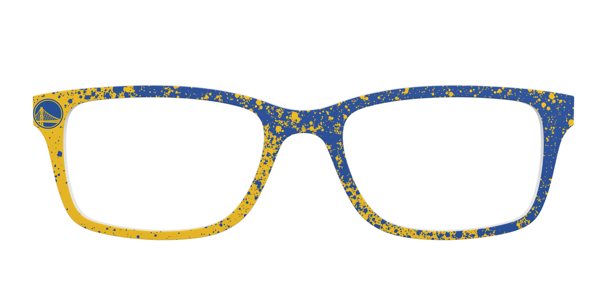 Warriors Splatter - Front Top Image - Pair Eyewear
