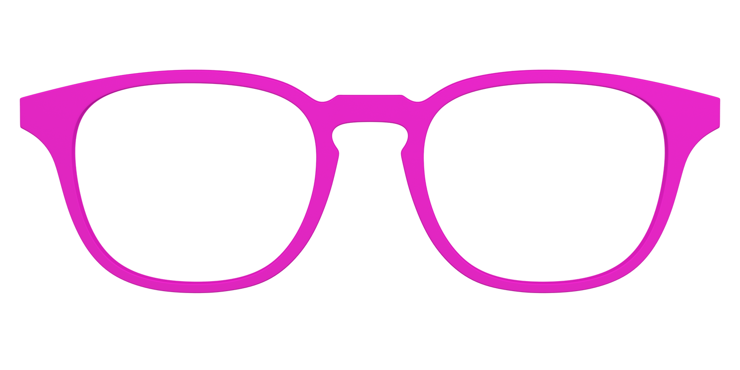 The Hot Pink - Front Top Image - Pair Eyewear