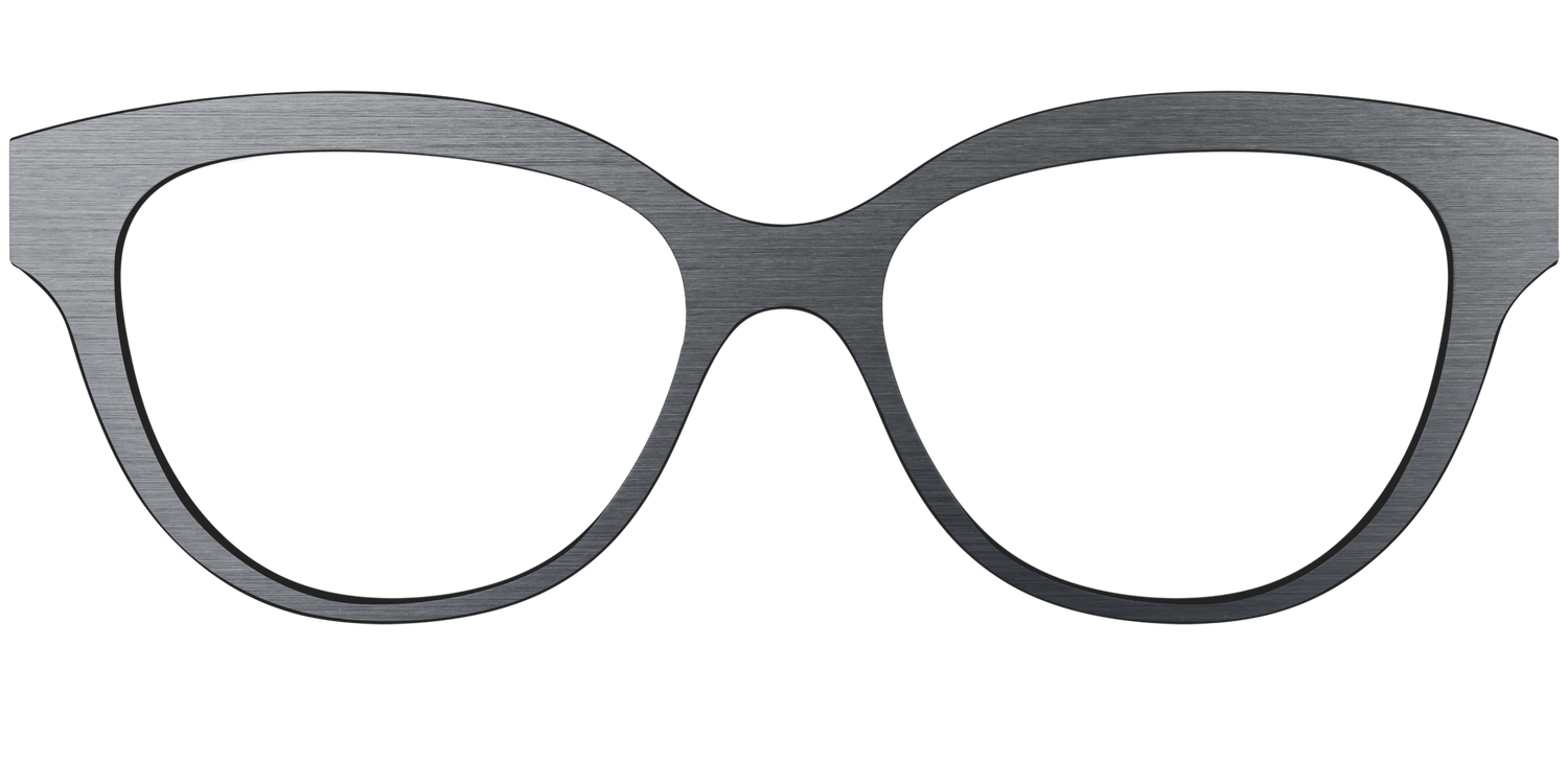 The Brushed Nickel - Front Top Image - Pair Eyewear