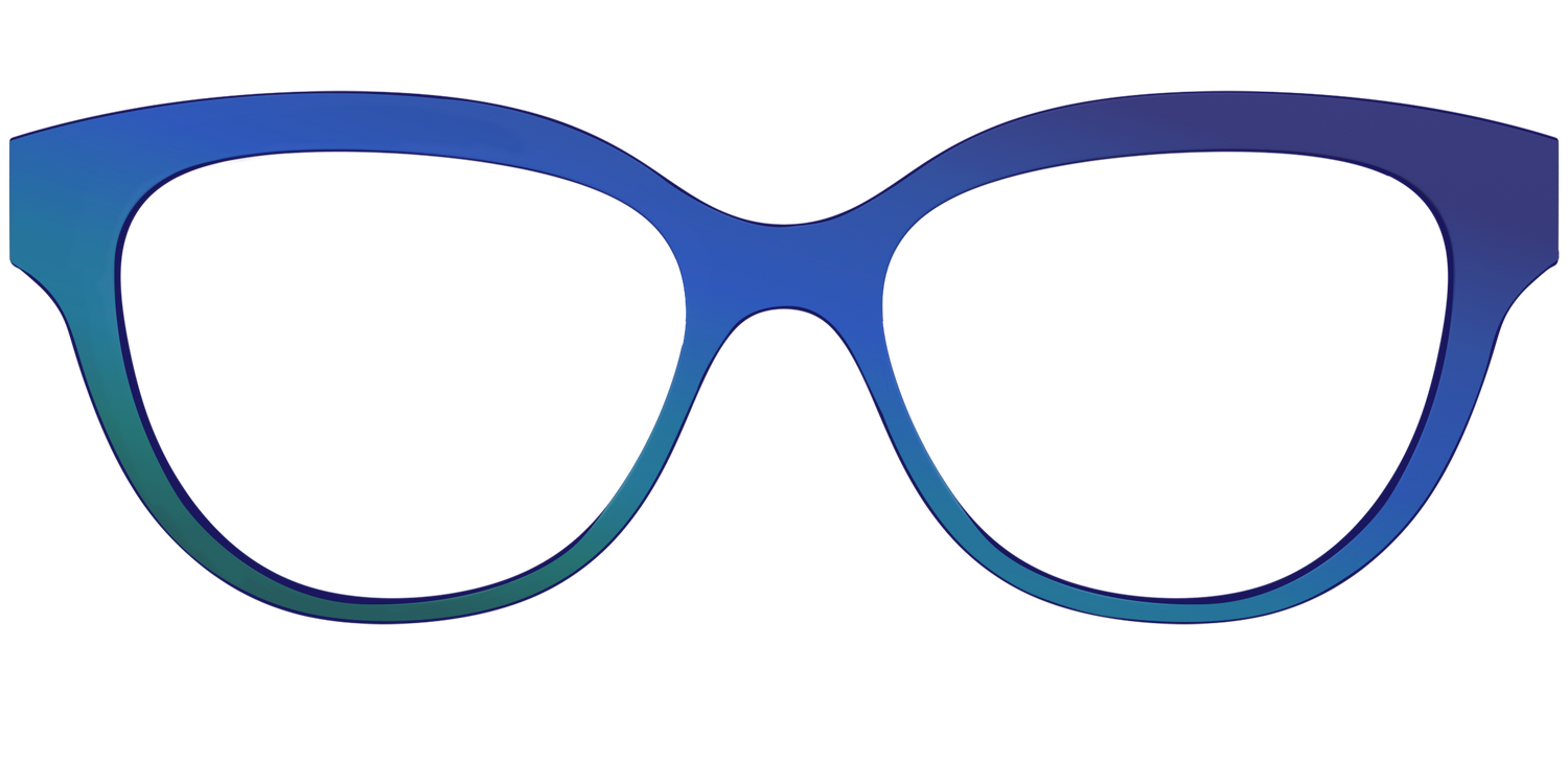 The Peacock Ombre - Front Top Image - Pair Eyewear