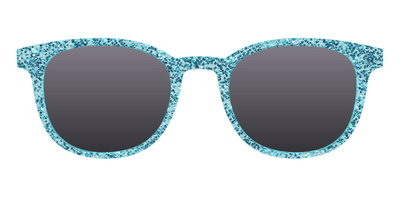 The Polarized Aquamarine Sparkle Sun Top - Front Top Thumbnail - Pair Eyewear