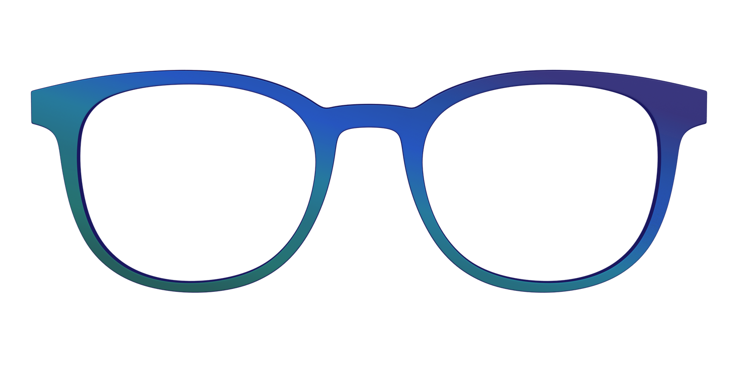 The Peacock Ombre - Front Top Image - Pair Eyewear