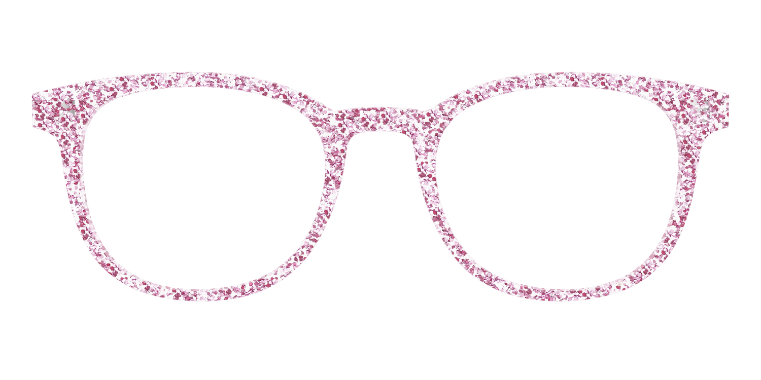 The Rose Gold Sparkle - Front Top Image - Pair Eyewear