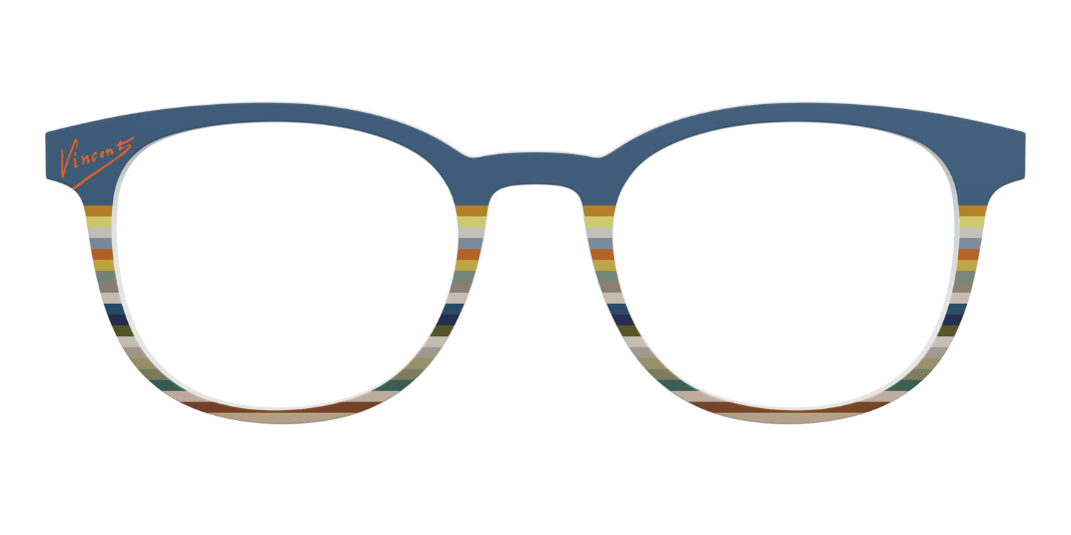 The Vincent Stripes - Front Top Image - Pair Eyewear
