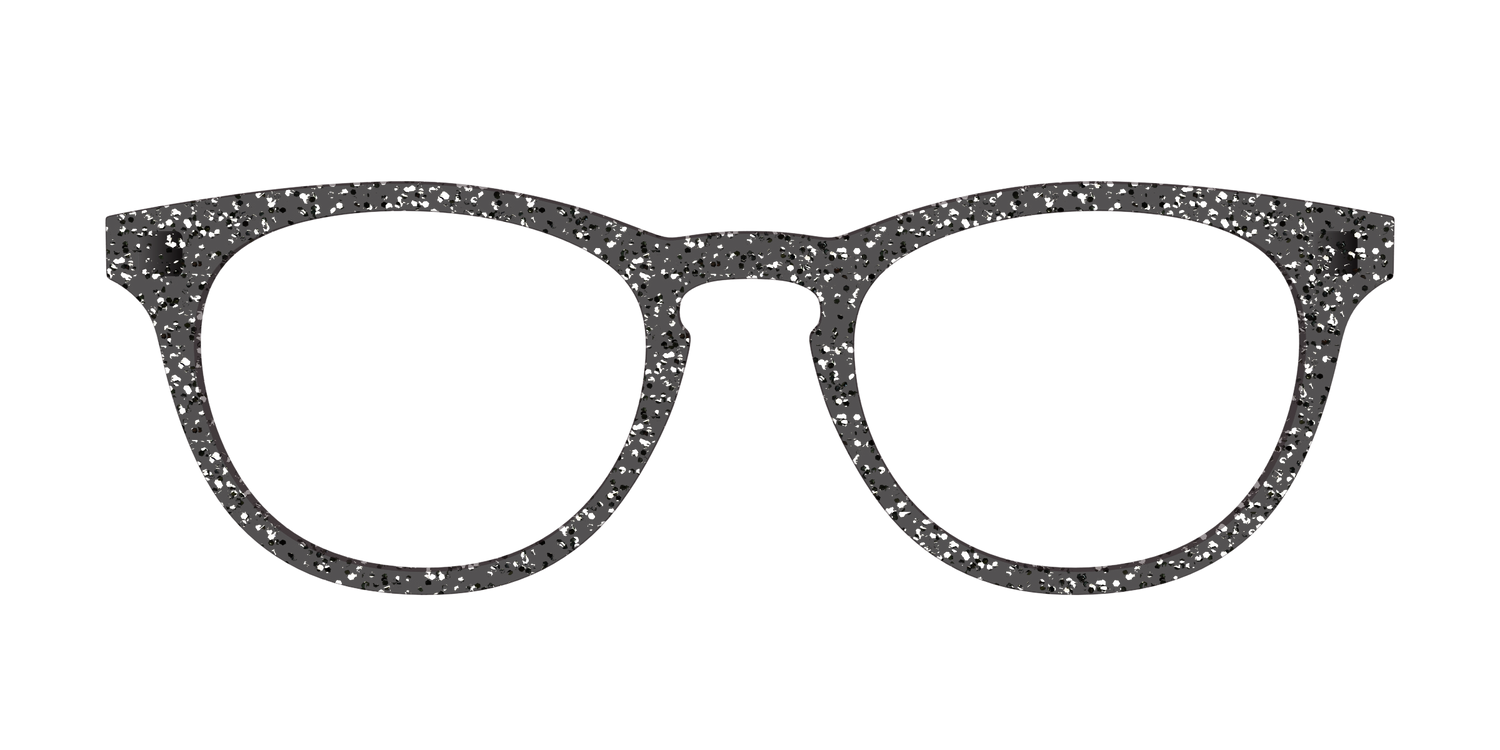 The Black Sparkle - Front Top Image - Pair Eyewear
