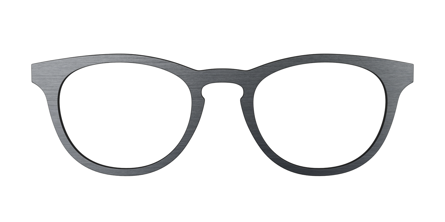 The Brushed Nickel - Front Top Image - Pair Eyewear