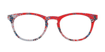 The Captain America Splatter - Front Top Thumbnail - Pair Eyewear