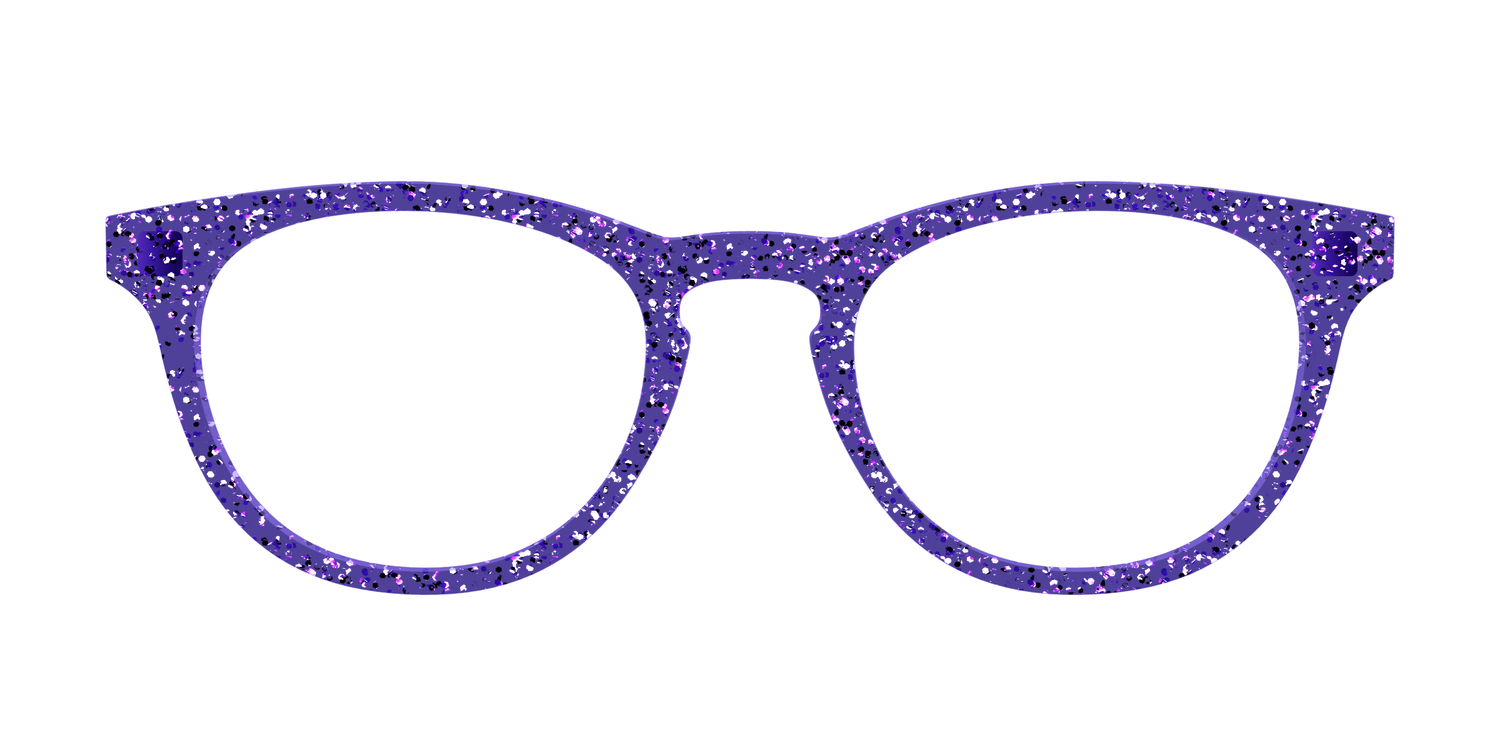 The Electric Purple Sparkle - Front Top Image - Pair Eyewear
