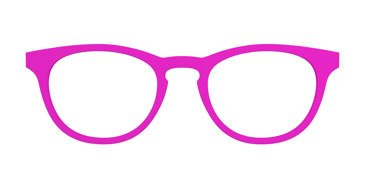 The Hot Pink - Front Top Image - Pair Eyewear