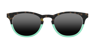 The Polarized Matcha Split Sun Top - Front Top Thumbnail - Pair Eyewear