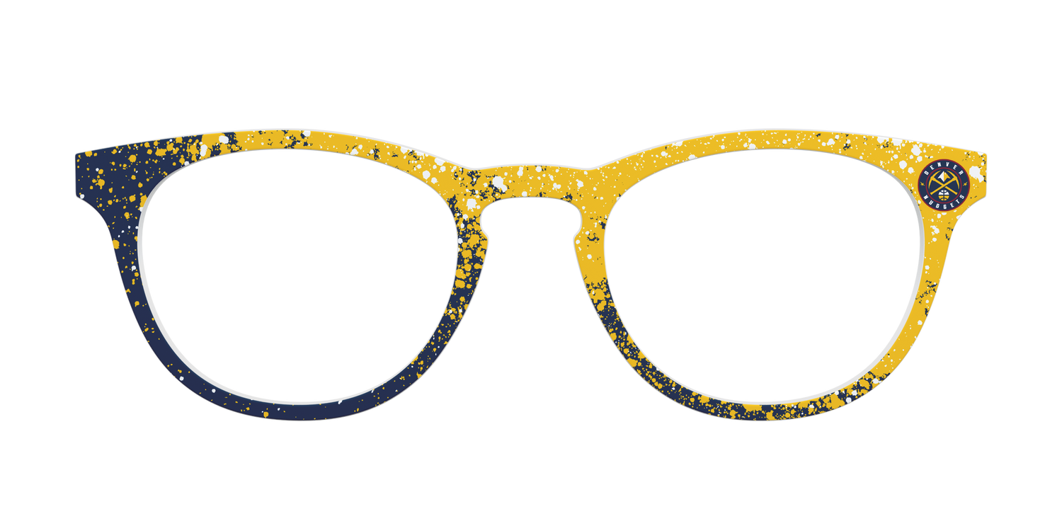 Nuggets Splatter - Front Top Image - Pair Eyewear