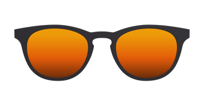 The Polarized Orange Reflective Sun Top - Front Top Thumbnail - Pair Eyewear