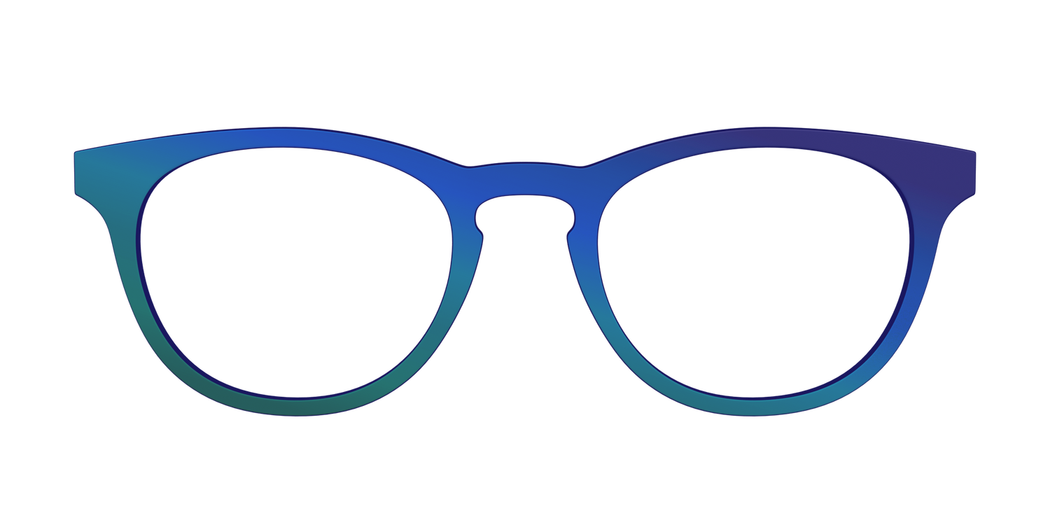 The Peacock Ombre - Front Top Image - Pair Eyewear
