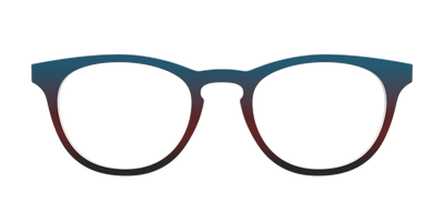 The Teal to Espresso Gradient - Front Top Thumbnail - Pair Eyewear
