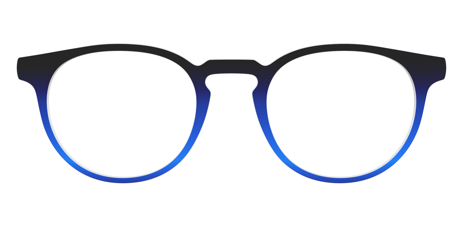 The Black to Blueberry Gradient - Front Top Image - Pair Eyewear