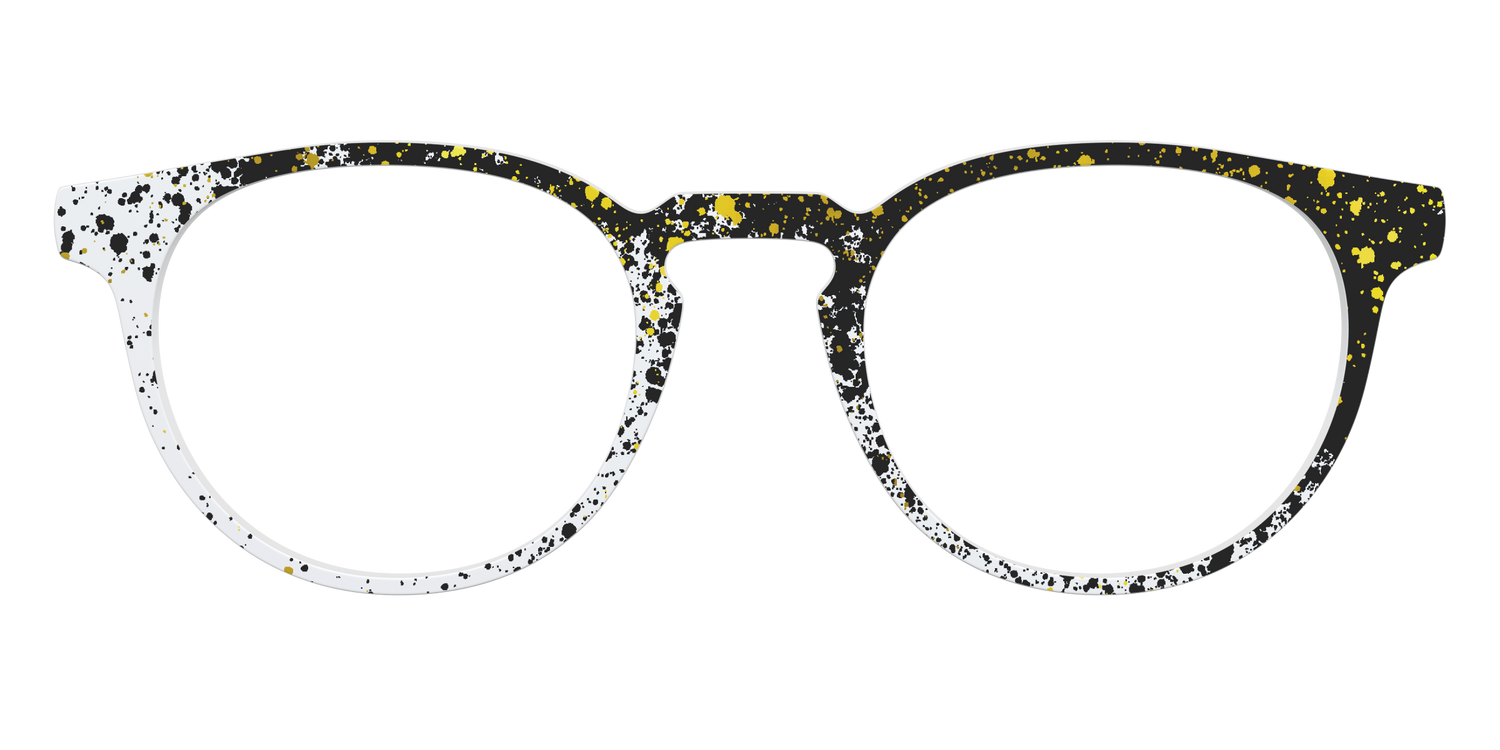 The Black & White Splatter - Front Top Image - Pair Eyewear