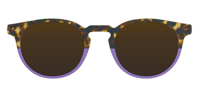 The Polarized Lavender Tortoise Split Sun Top - Front Top Thumbnail - Pair Eyewear
