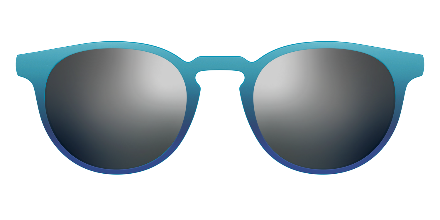 The Polarized Ocean Blue Sun Top - Front Top Image - Pair Eyewear
