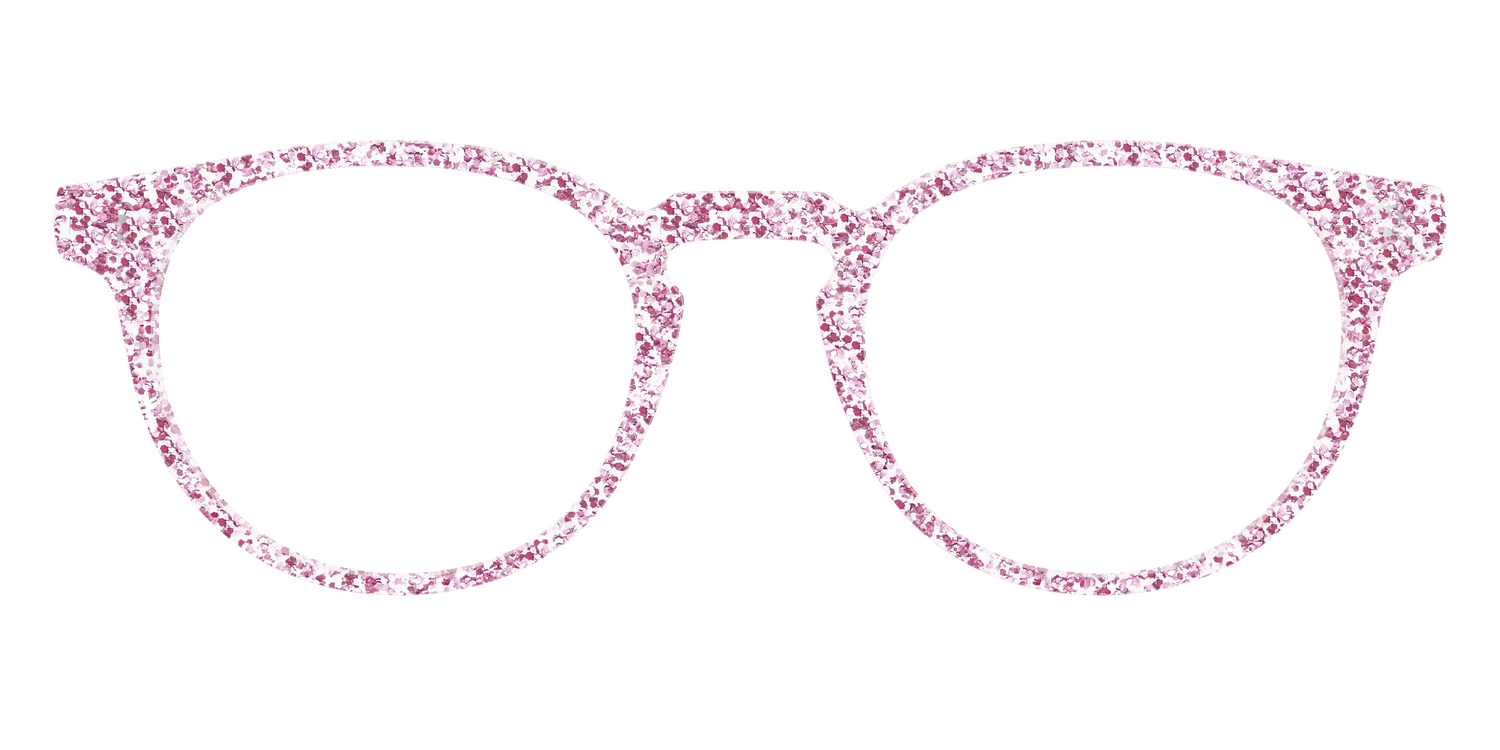 The Rose Gold Sparkle - Front Top Image - Pair Eyewear