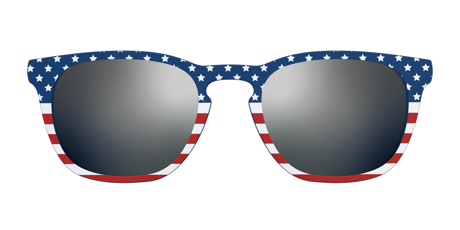The Polarized Stars & Stripes Sun Top - Front Top Image - Pair Eyewear