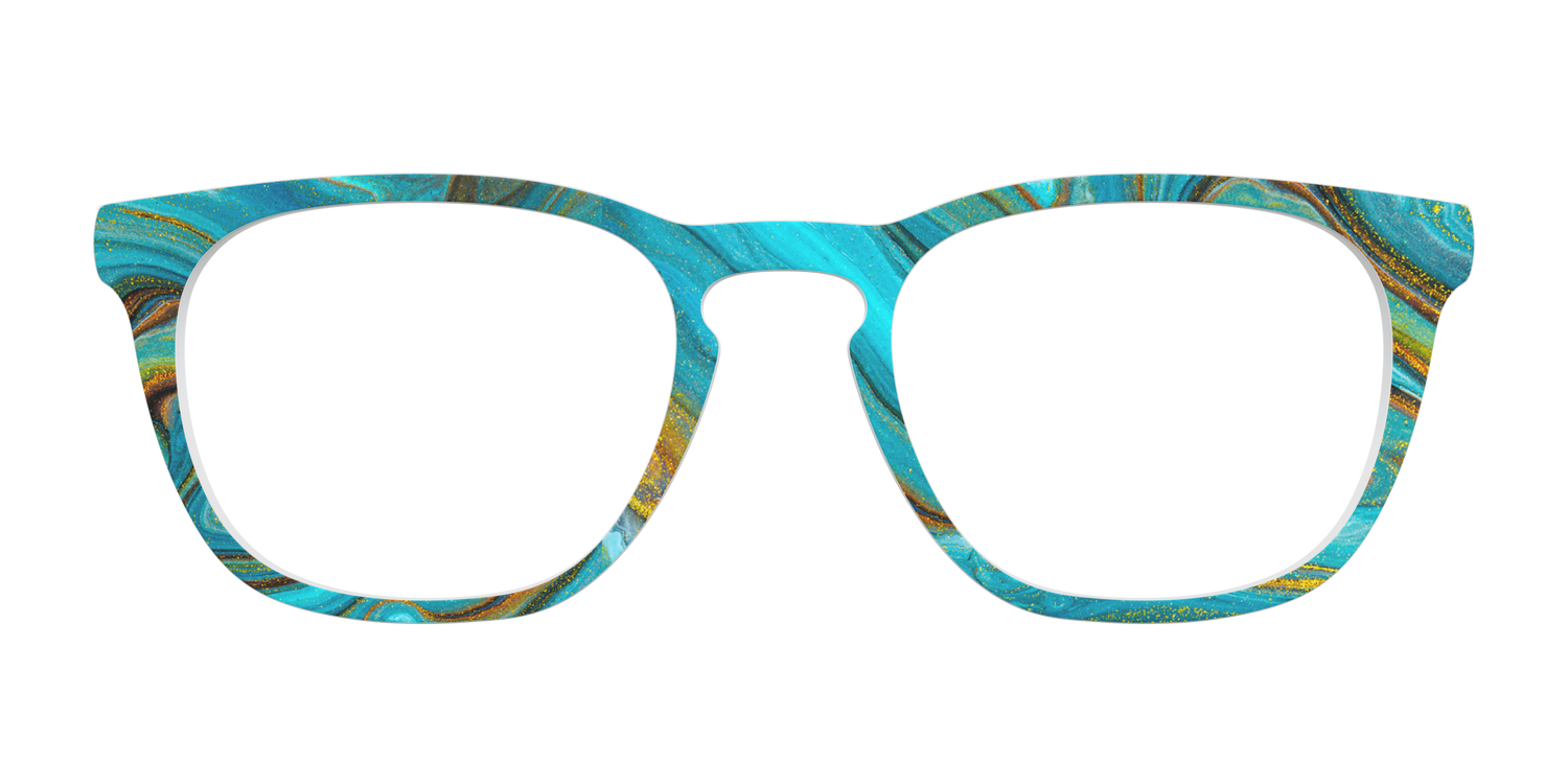 The Turquoise Geode - Front Top Image - Pair Eyewear