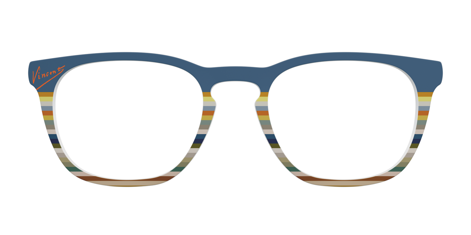 The Vincent Stripes - Front Top Image - Pair Eyewear